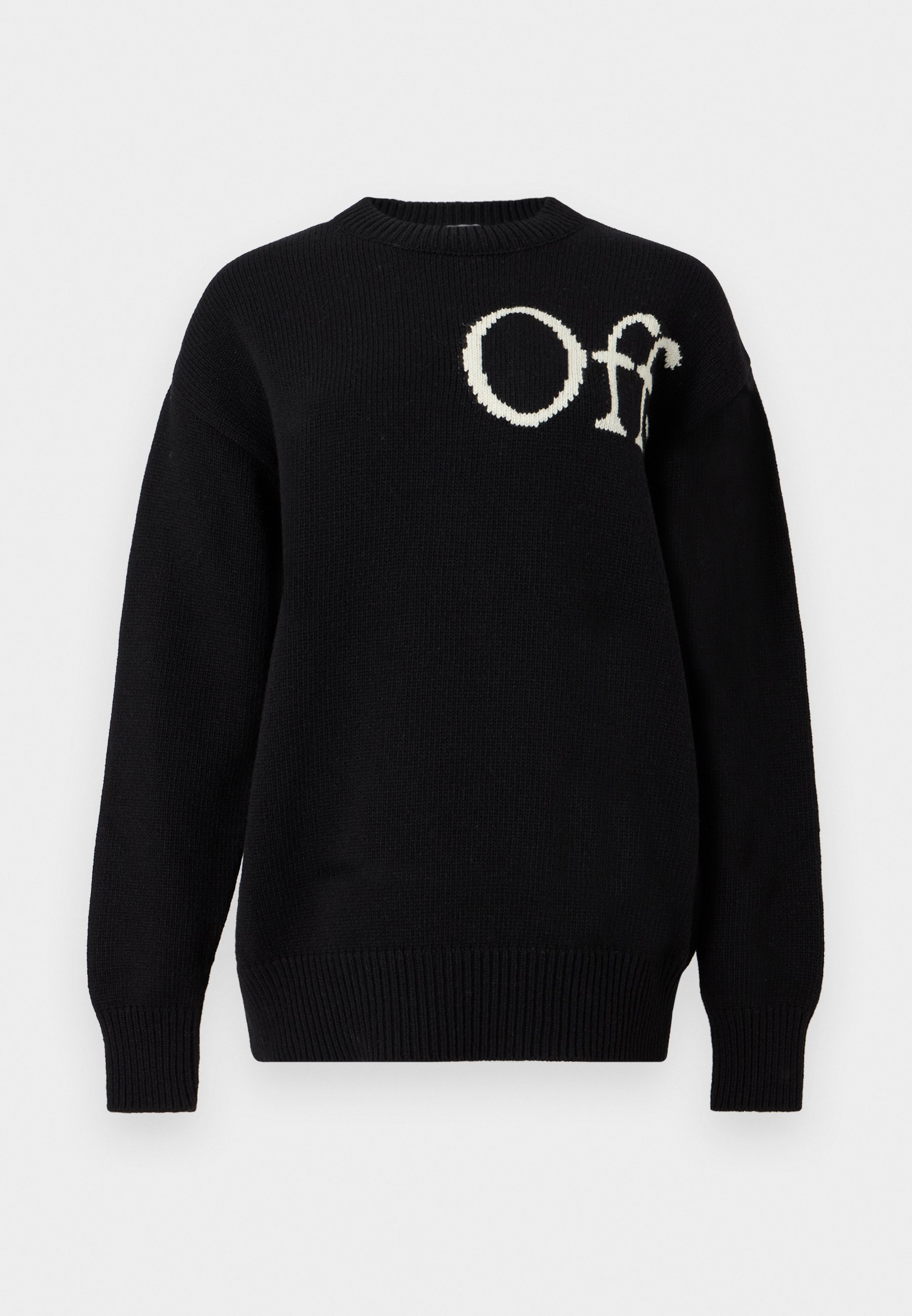 OFF-WHITE BOOKISH SHARED CREWNECK - Jumper - black/black - Zalando OFF-WHITE BOOKISH SHARED CREWNECK - Jumper - black/black - Zalando