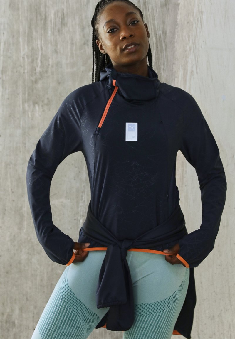 Damen Sportbekleidung | Puma RUN FIRST MILE MIDLAYER Sport T-shirt parisian night/dunkelblau - HT60842 Damen Sportbekleidung | Puma RUN FIRST MILE MIDLAYER Sport T-shirt parisian night/dunkelblau - HT60842