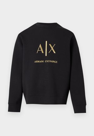 Armani Exchange, BLACK GOLD EDITION - Sweatshirt - black