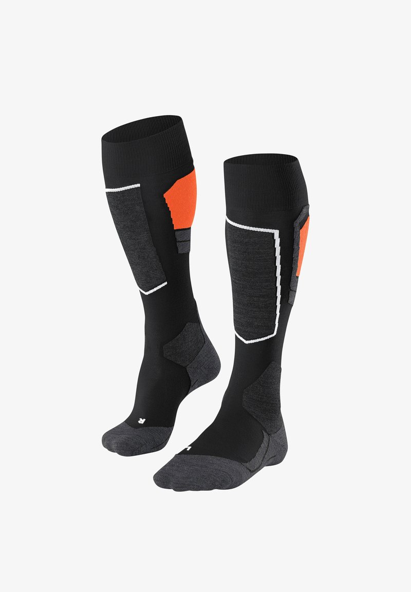 FALKE SK4 Skiing light cushioning - Calze sportive - black