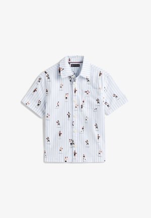 Tommy Hilfiger, PRINT ITHACA STRIPE SHORT SLEEVE OXFORD SHIRT - Hemd - sweet blue