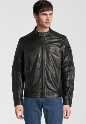 H.I.S SANTOS HIS - Lederjacke - schwarz