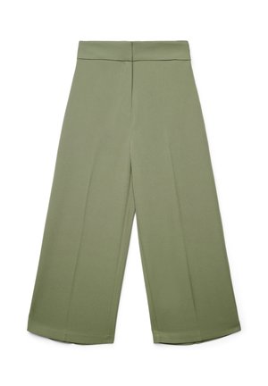 PALAZZO CROPPED UNITA - Pantalon classique - verde militare