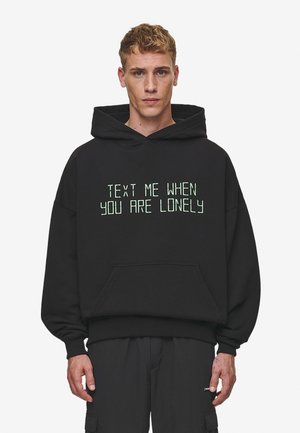 Pegador BLEEK BOXY HOODIE - Jersey con capucha - washed black