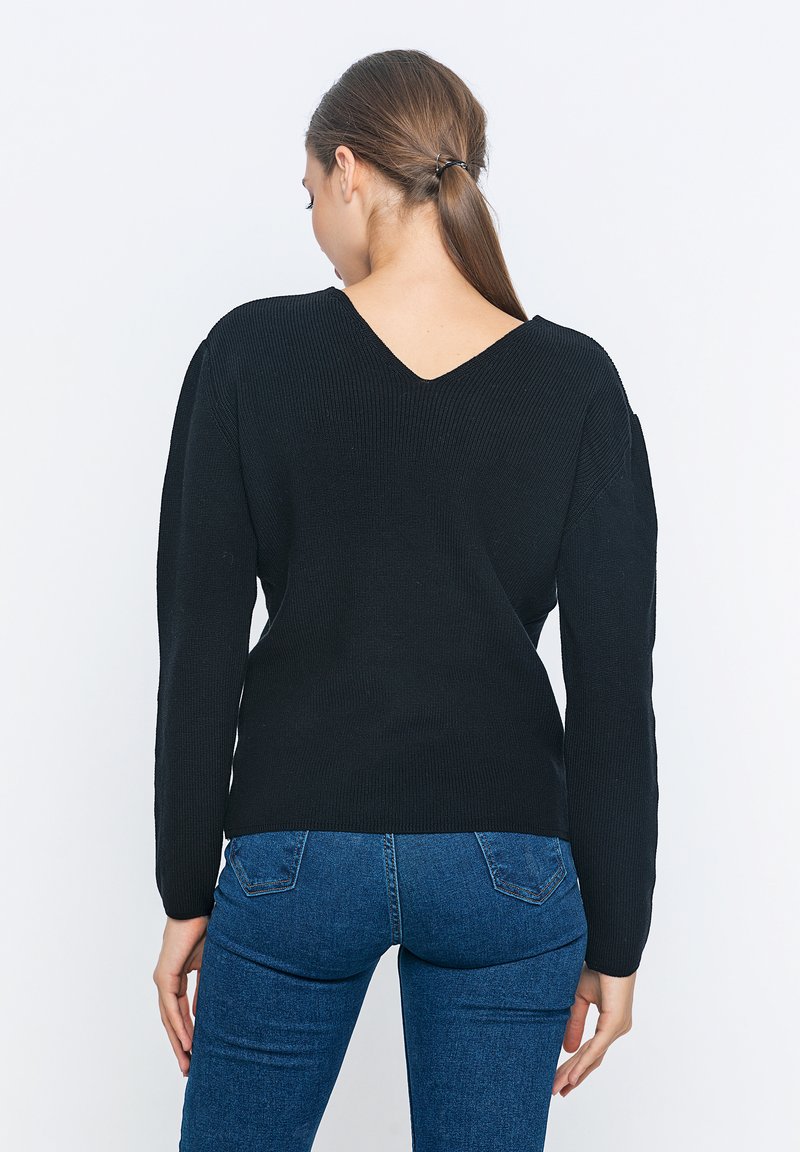 Damen Strickjacken | Giorgio Di Mare Strickpullover black/schwarz - FI02371 Damen Strickjacken | Giorgio Di Mare Strickpullover black/schwarz - FI02371