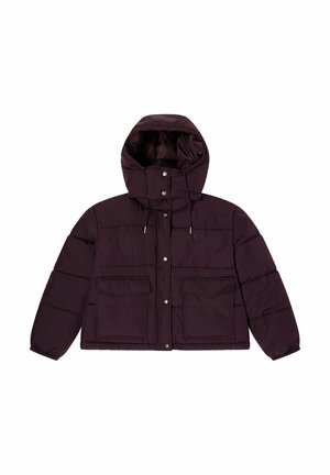 Lee LINED SHORT PUFFER WITH HOOD RELAXED FIT - Giacca invernale - deep wine