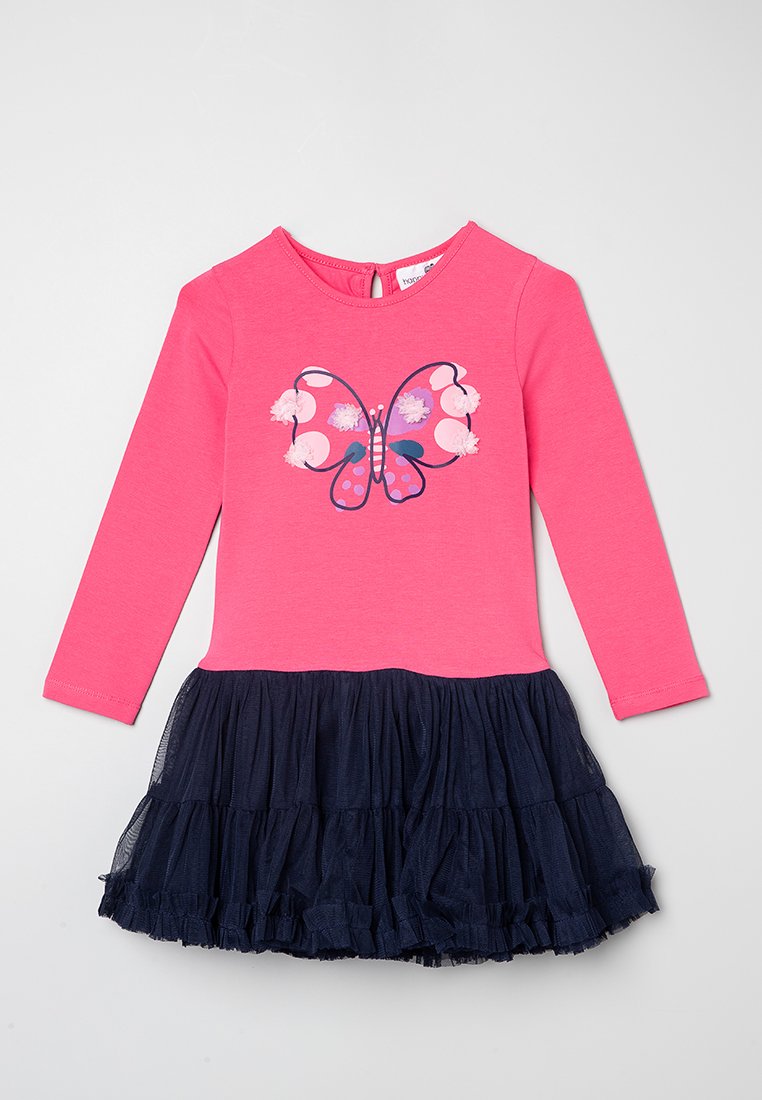 happy girls Jerseyjurk donkerroze