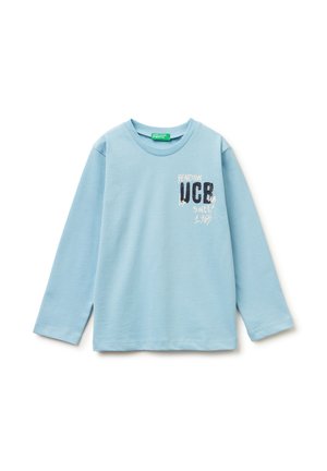 WITH LOGO PRINT - Maglietta a manica lunga - blue