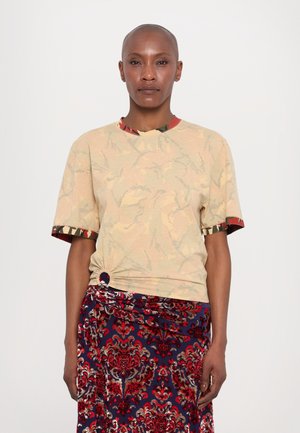 Rabanne Trükipildiga T-särk - beige/kaki/brique/noir