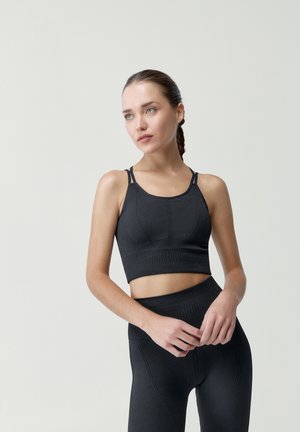 KAMAY - Sports-BH'er med medium støtte - black