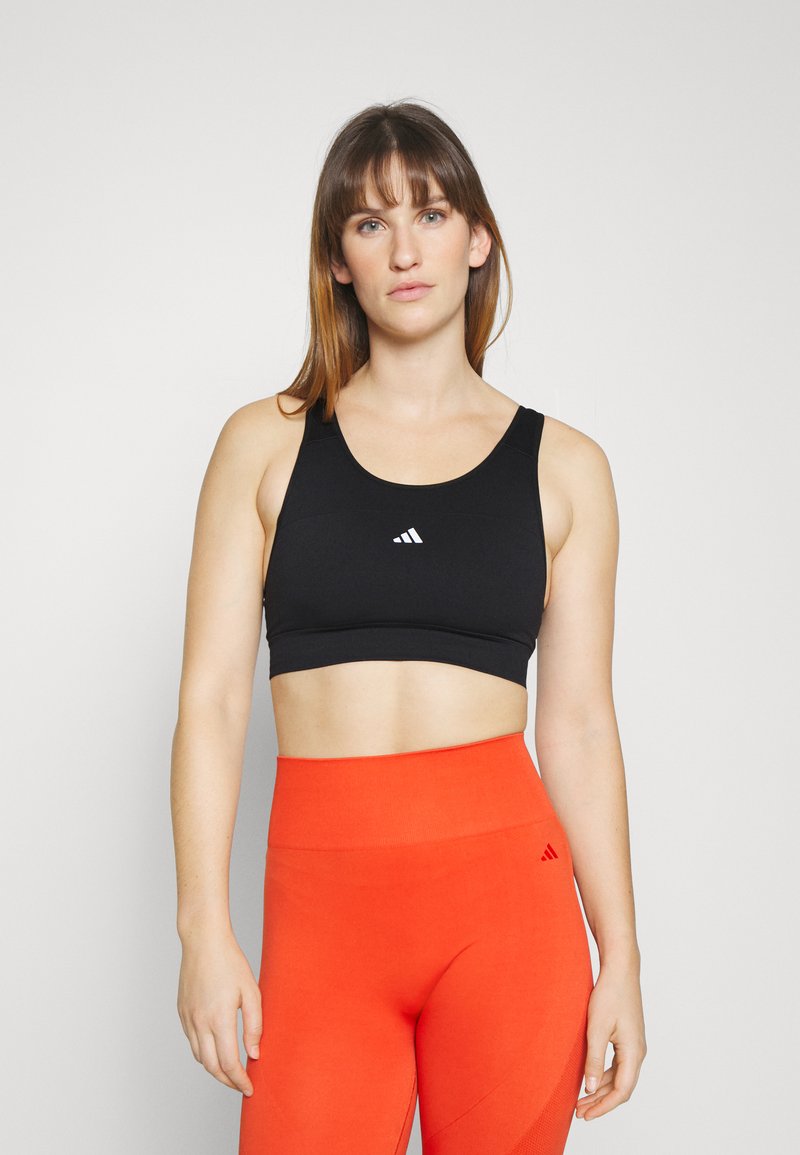 adidas Performance BRA Medium support sports bra black Zalando.ie