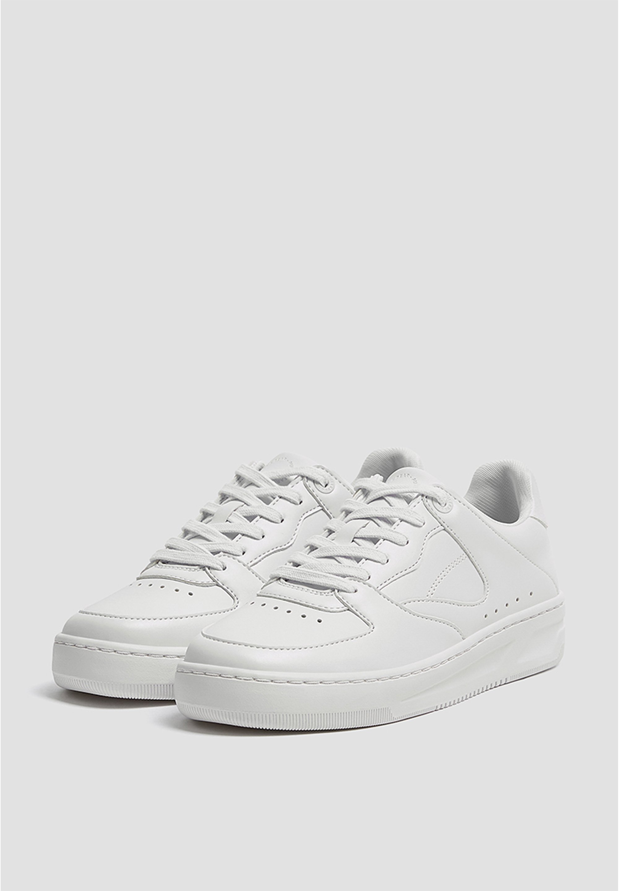 PULL\u0026BEAR Sneakers laag - white/wit - Zalando.nl