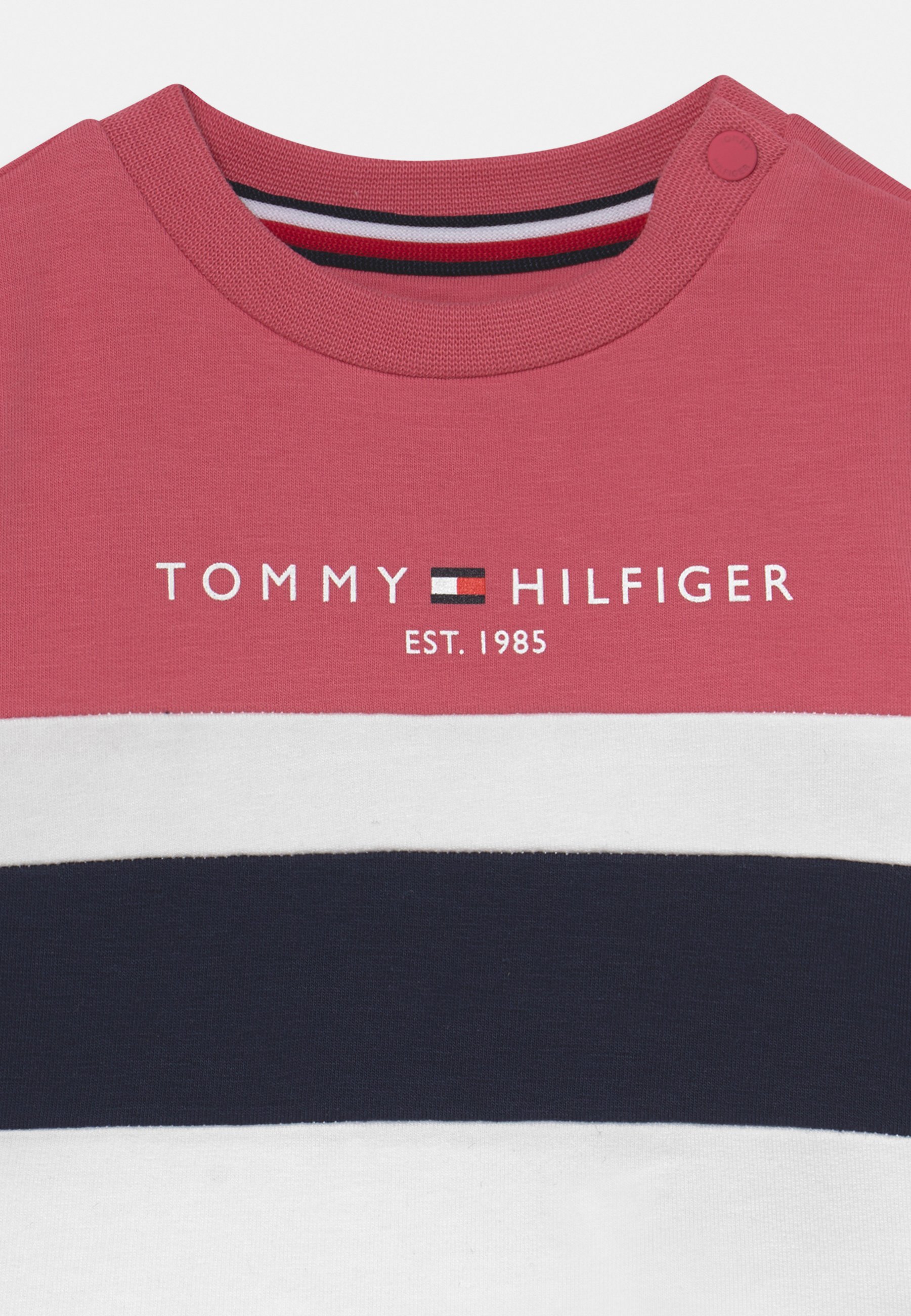 Tommy Hilfiger - Pantalón de chándal gris y rosa con logotipo |  Childrensalon Outlet