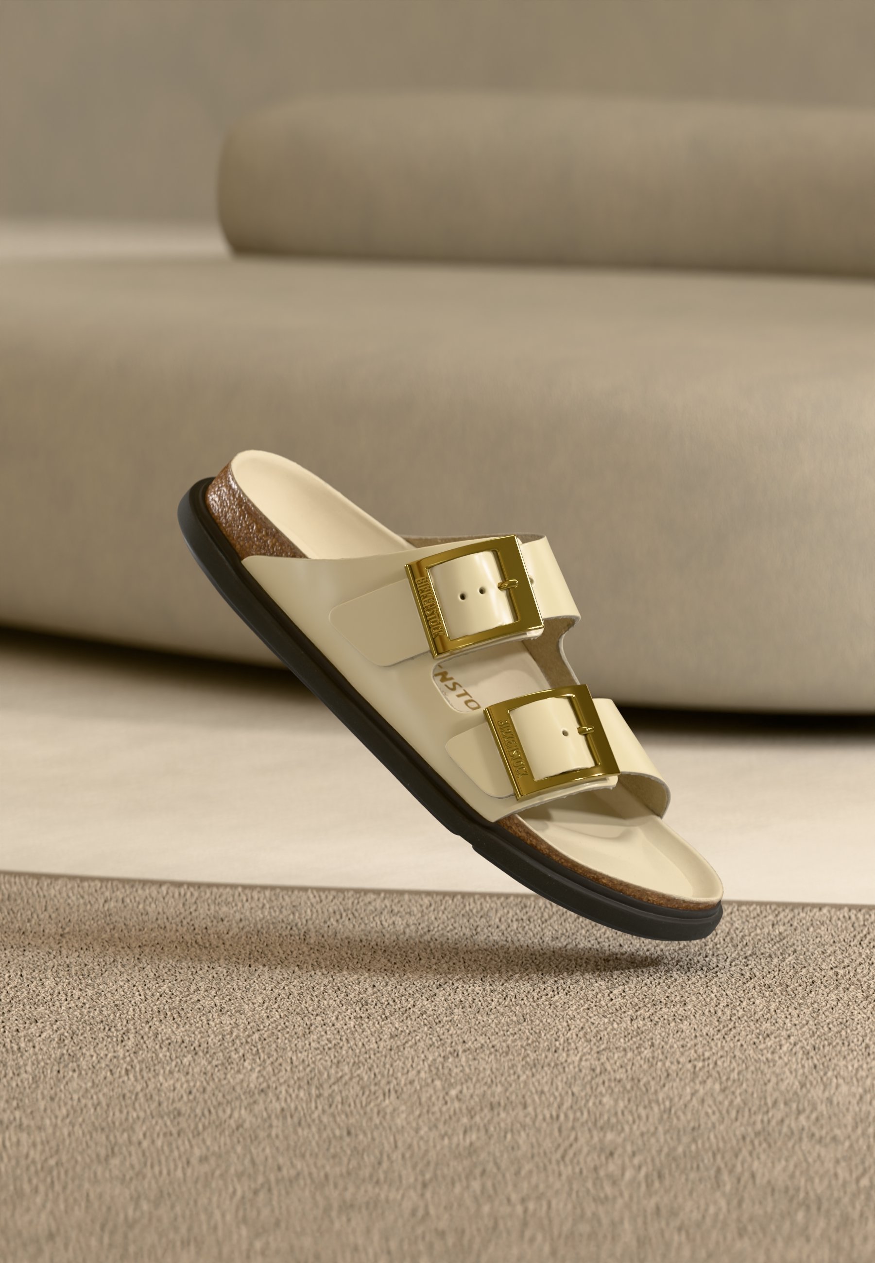 Birkenstock ARIZONA DB LENA HS ECRU HEX CUPSOLES NARROW - Sandals