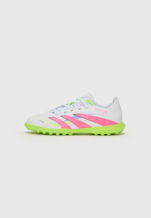 PREDATOR LEAGUE TURF KIDS - Scarpe da calcio per erba sintetica - ftwr white/lucid pink/lucid lemon