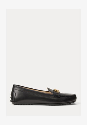 Lauren Ralph Lauren BARNSBURY LEATHER DRIVER - Scarpe senza lacci - black