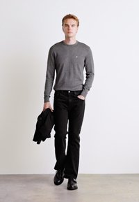 Calvin Klein SWEATER - Džemperis - dark grey heather