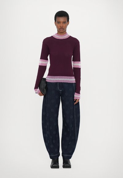 Henrik Vibskov AJOUR TURTLENECK - Neule - bordeaux ajour