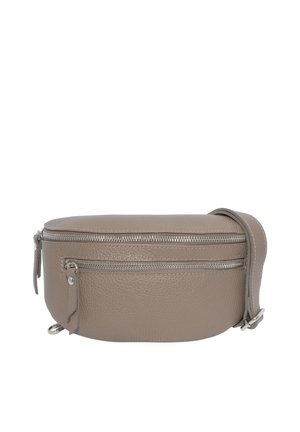 PIA LEDER - Sac bandoulière - dark taupe