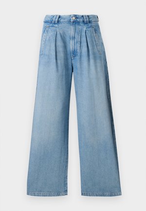 Citizens of Humanity CARA CROPPED PLEATED TROUSER - Wide Leg - amoura indigo