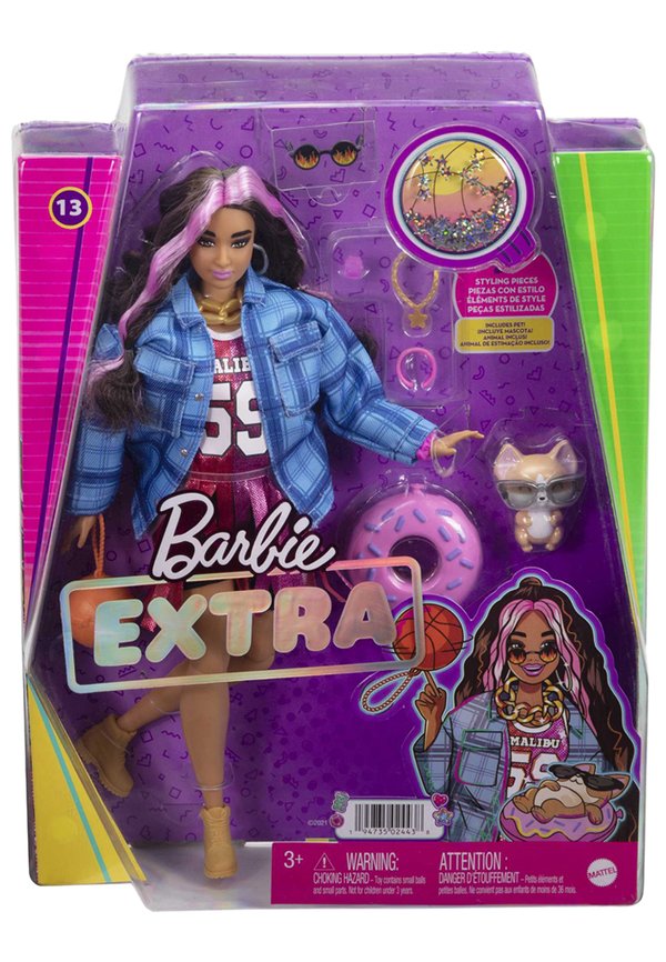 EXTRA PUPPE BASKETBALL-LOOK – Puppe – bunt