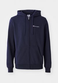 ICONS FULL ZIP HOODIE SMALL LOGO - Camisola com fecho - dark blue