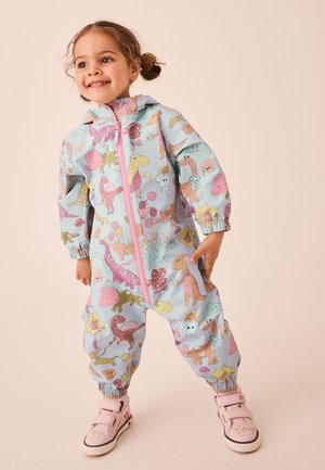 Next, REGULAR FIT - WATERPROOF PRINTED PUDDLESUIT  . - Rainsuit - blue dino with spikes