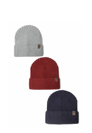 3 PACK - Bonnet - black grey red