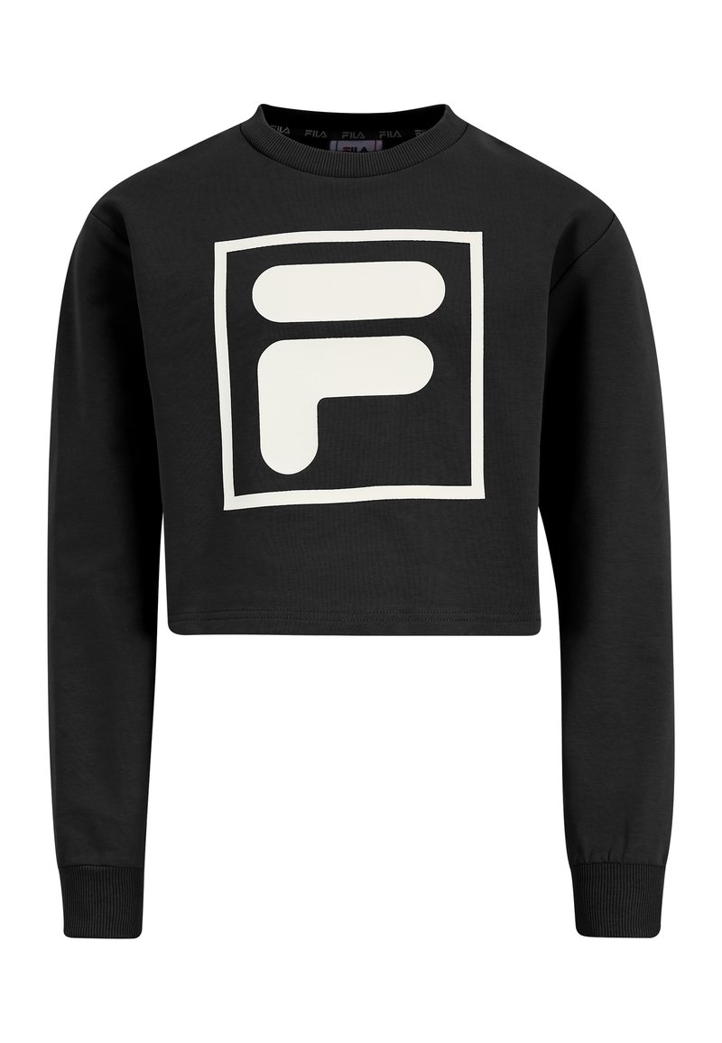 Fila APPAREL LAUBACH CROPPED CREW - Felpa - black