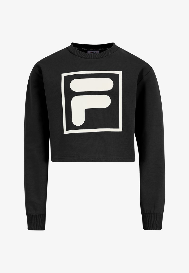 Fila APPAREL LAUBACH CROPPED CREW - Felpa - black