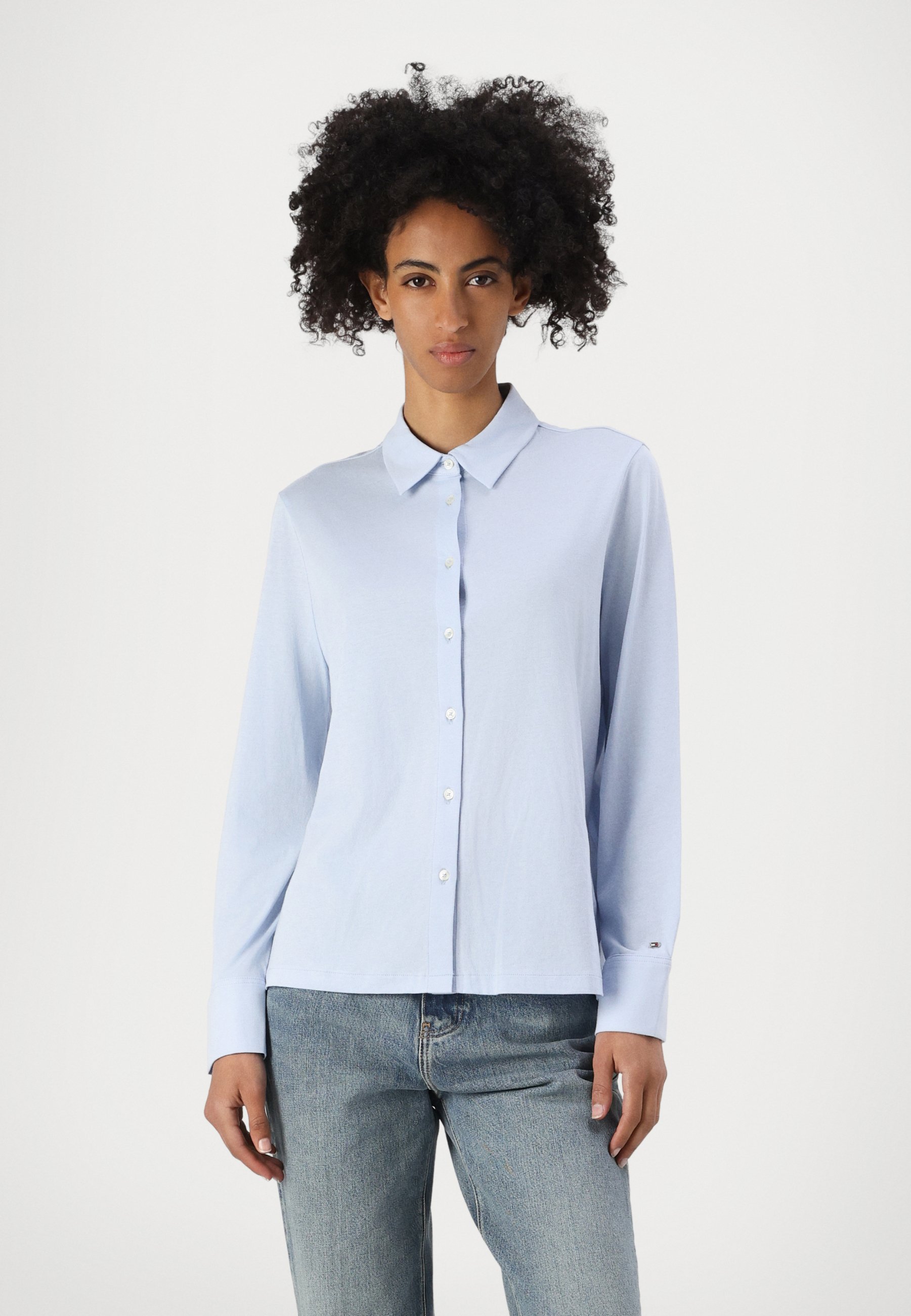 売れ筋商品|||トミー ヒルフィガー シャツ レディース トップス CASUAL SHIRT - Button-down blouse - breezy blue Tommy Hilfiger CASUAL SHIRT - Button-down blouse - breezy