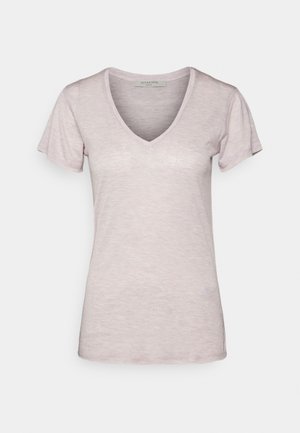 EMELYN SHIMMER TEE - T-shirt basic - ash desert pink