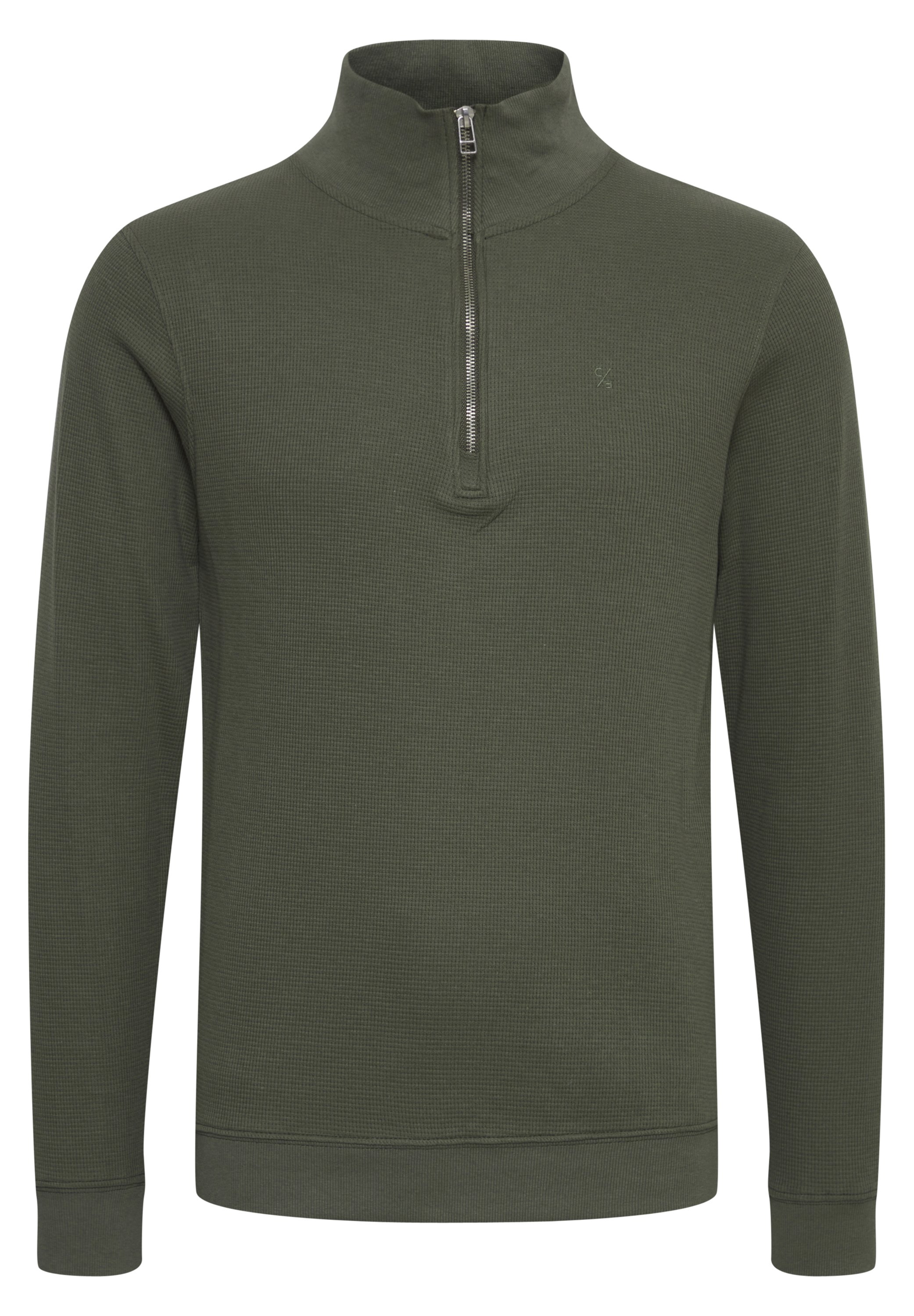 [FALLETT]★WAFFLE HALF SWEATSHIRT Casual Friday CFSEBASTIAN WAFFLE HALFZIP SWEATSHIR - Sweter