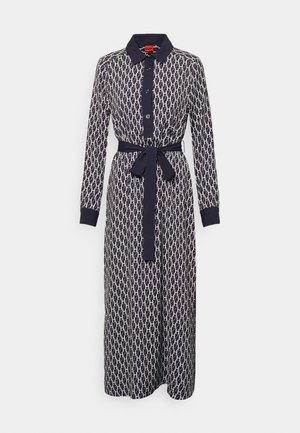 HUGO, Robe fourreau - mottled dark blue