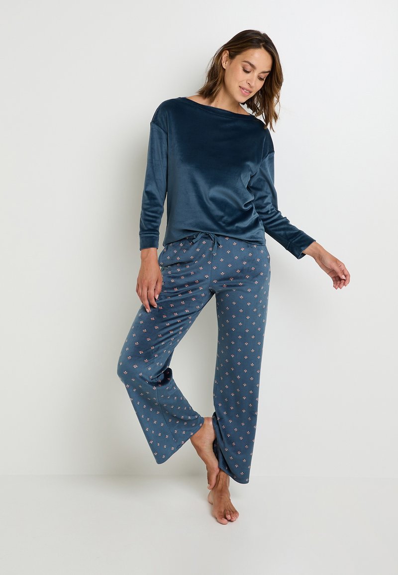 ROUGEGORGE FLUFFY - Bas de pyjama - multico bleu