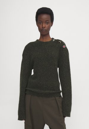 N°21 MAGLIA GIROCOLLO - Stickad tröja - verde loden melange