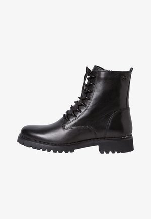 Bottines à lacets - black uni