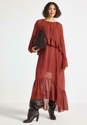 Vestito lungo - dark dusty red