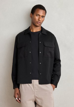 SHIRT REGULAR FIT WITH CONTRAST - Shirt - black