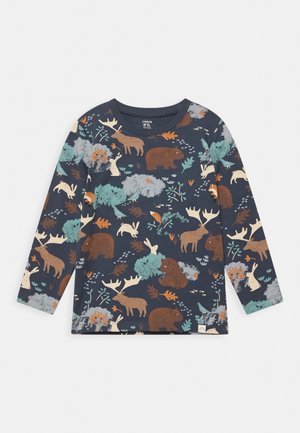 FOREST ANIMALS UNISEX - Long sleeved top - dark blue