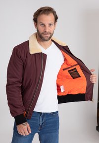 Bombers VERSMOLD - Bomberjacks - burgundy