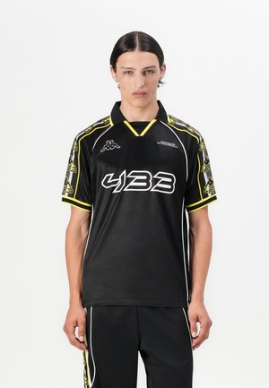 BANDA ROMBAT KAPPA X 433 UNISEX - T-shirt print - black/white/yellow