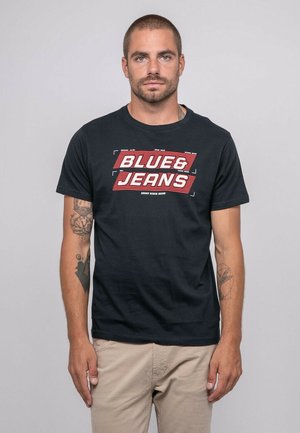 À MOTIF JORDIPAL - T-shirt imprimé - bleu marine