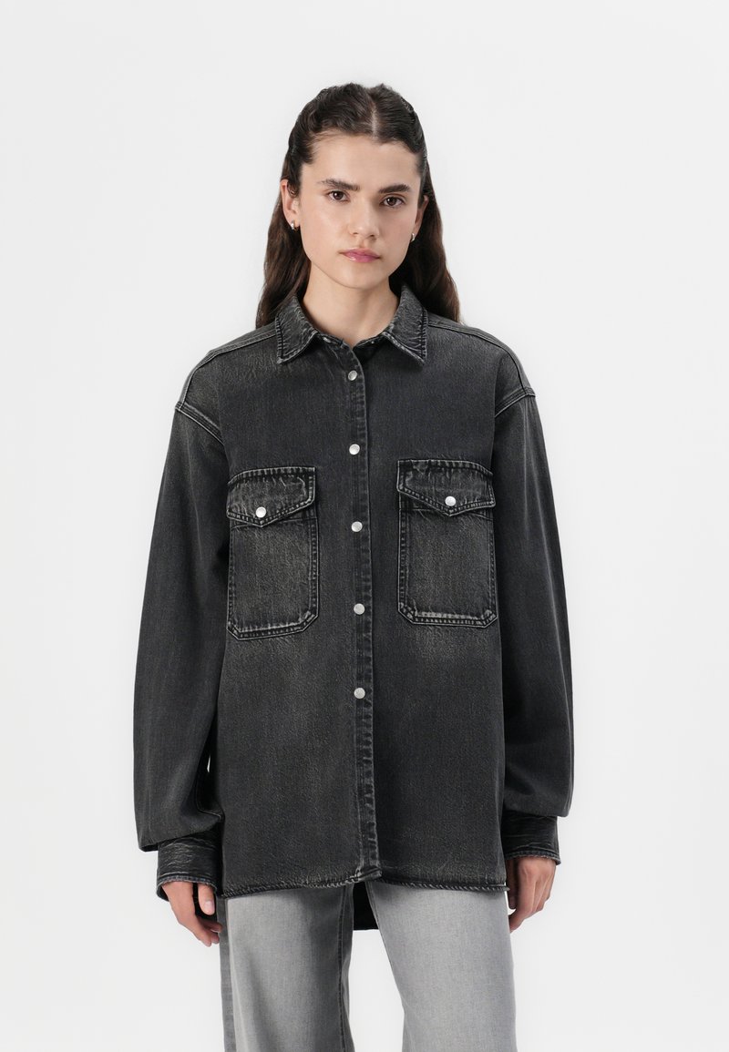 Replay SHIRT - Hemdbluse - dark grey