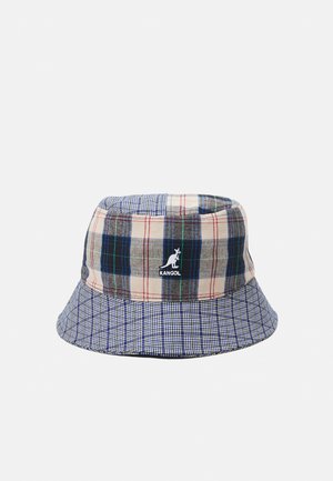 Kangol PLAID MASHUP BUCKET UNISEX - Hat - mykonos blue