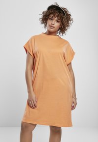 Urban Classics TURTLE EXTENDED SHOULDER - Haljina od žerseja - papaya