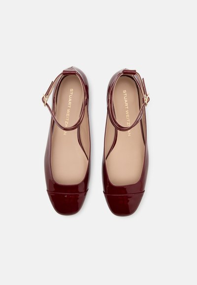 Stuart Weitzman EDEN STRAP FLAT - Ballerina's met enkelbandjes - rosewood