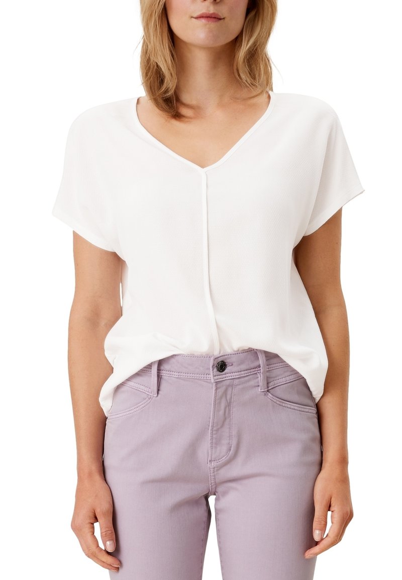s.Oliver MET EEN LOOSE FIT - T-shirt print - off white