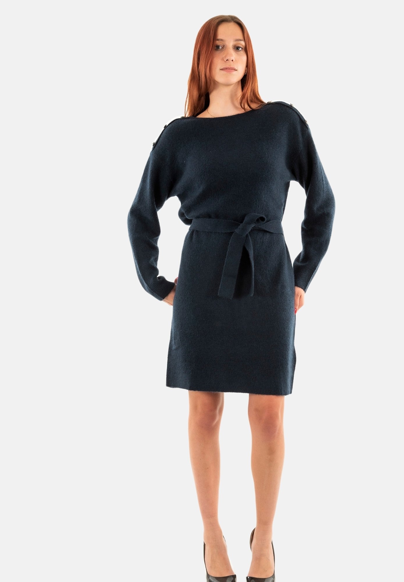 Le Temps Des Cerises FTORTANQ Robe pull bleu