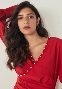 Next LONG SLEEVE WRAP REGULAR FIT - Bluse - red